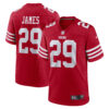 Jordan James San Francisco 49ers Scarlet Home Game Jersey - All Stitched