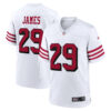 Jordan James San Francisco 49ers White Alternate Game Jersey - All Stitched
