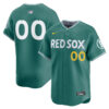Custom Boston Red Sox Green 2025 City Connect Limited Jersey - All Stitched