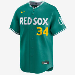 Alternative view of David Ortiz Boston Red Sox Green 2025 City Connect Limited Jersey - All Stitched