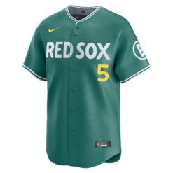 Alternative view of Nomar Garciaparra Boston Red Sox Green 2025 City Connect Limited Jersey - All Stitched