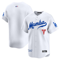 Los Angeles Dodgers White Kobe Honor Collection Limited Jersey - All Stitched