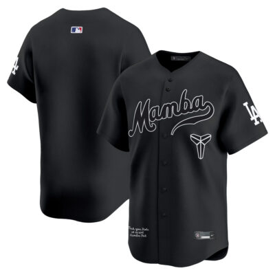 Los Angeles Dodgers Black Kobe Honor Collection Limited Jersey - All Stitched