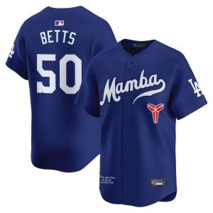 Mookie Betts Los Angeles Dodgers Royal Blue Kobe Honor Collection Limited Jersey - All Stitched