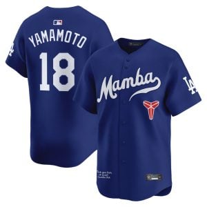 Yoshinobu Yamamoto Los Angeles Dodgers Royal Blue Kobe Honor Collection Limited Jersey - All Stitched