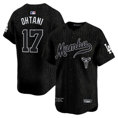 Shohei Ohtani Los Angeles Dodgers Black Mamba Kobe Honor Collection Limited Jersey - All Stitched