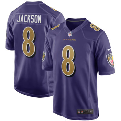Lamar Jackson Baltimore Ravens Purple Alternate Game Jersey - All Stitched
