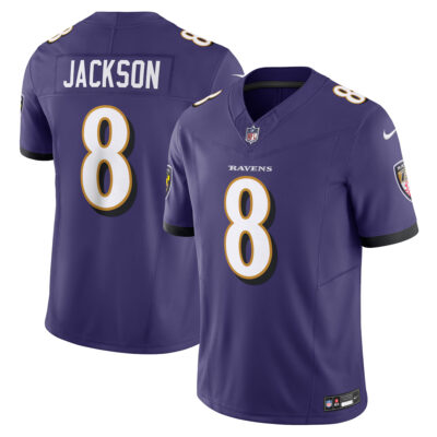 Lamar Jackson Baltimore Ravens Purple Home Vapor F.U.S.E Limited Jersey - All Stitched