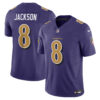 Lamar Jackson Baltimore Ravens Purple Alternate Vapor F.U.S.E Limited Jersey - All Stitched