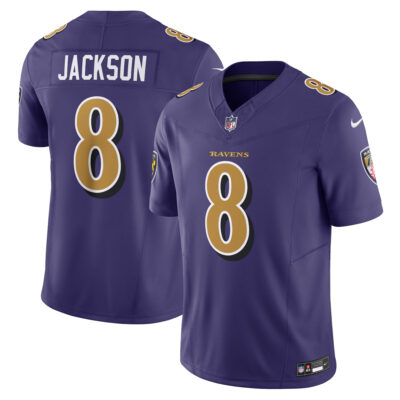 Lamar Jackson Baltimore Ravens Purple Alternate Vapor F.U.S.E Limited Jersey - All Stitched