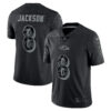 Lamar Jackson Baltimore Ravens Black RFLCTV Limited Jersey - All Stitched