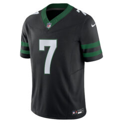 Alternative view of Justin Fields New York Jets Black Alternate Vapor F.U.S.E Limited Jersey - All Stitched