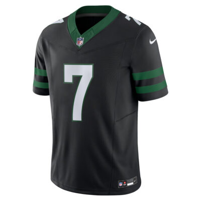 Alternative view of Justin Fields New York Jets Black Alternate Vapor F.U.S.E Limited Jersey - All Stitched