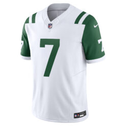 Alternative view of Justin Fields New York Jets White Classic Alternate Vapor F.U.S.E Limited Jersey - All Stitched