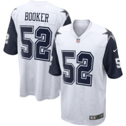 Tyler Booker Dallas Cowboys White Alternate Game Jersey - All Stitched