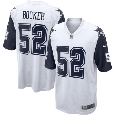 Tyler Booker Dallas Cowboys White Alternate Game Jersey - All Stitched