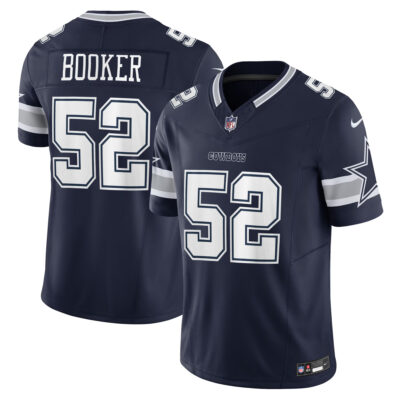 Tyler Booker Dallas Cowboys Navy Home Vapor F.U.S.E Limited Jersey - All Stitched
