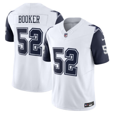Tyler Booker Dallas Cowboys White Alternate Vapor F.U.S.E Limited Jersey - All Stitched