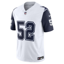 Alternative view of Tyler Booker Dallas Cowboys White Alternate Vapor F.U.S.E Limited Jersey - All Stitched