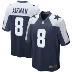 Troy Aikman Dallas Cowboys Navy Alternate Game Jersey - All Stitched