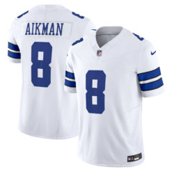 Troy Aikman Dallas Cowboys White Away Vapor F.U.S.E Limited Jersey - All Stitched