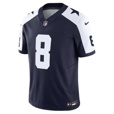 Alternative view of Troy Aikman Dallas Cowboys Navy Alternate Vapor F.U.S.E Limited Jersey - All Stitched