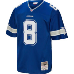 Alternative view of Troy Aikman Dallas Cowboys Royal Blue Legacy Jersey - All Stitched