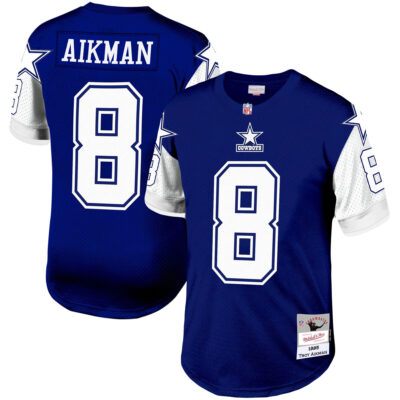 Troy Aikman Dallas Cowboys Navy Alternate Legacy Jersey - All Stitched