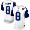 Troy Aikman Dallas Cowboys White 1994 Throwback Jersey - All Stitched