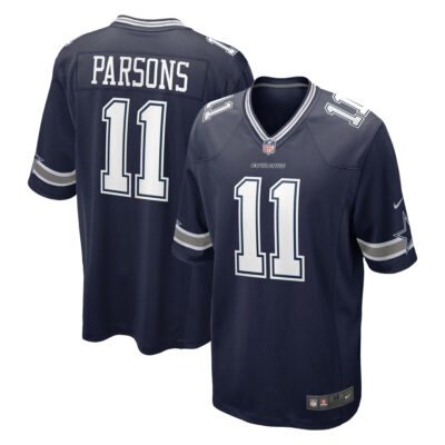 Micah Parsons Dallas Cowboys Navy Home Game Jersey - All Stitched