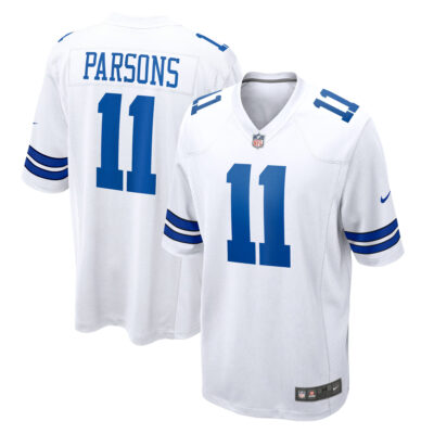 Micah Parsons Dallas Cowboys White Away Game Jersey - All Stitched
