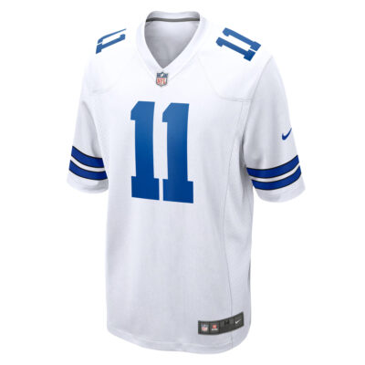Alternative view of Micah Parsons Dallas Cowboys White Away Game Jersey - All Stitched