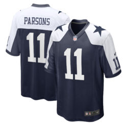 Micah Parsons Dallas Cowboys Navy Alternate Game Jersey - All Stitched