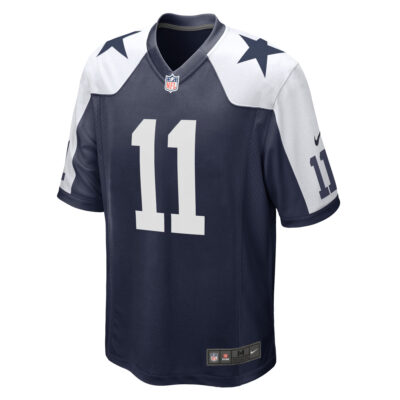 Alternative view of Micah Parsons Dallas Cowboys Navy Alternate Game Jersey - All Stitched