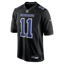 Alternative view of Micah Parsons Dallas Cowboys Black Fashion Game Jersey - All Stitched