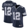 Roger Staubach Dallas Cowboys Navy Vapor Limited Jersey - All Stitched