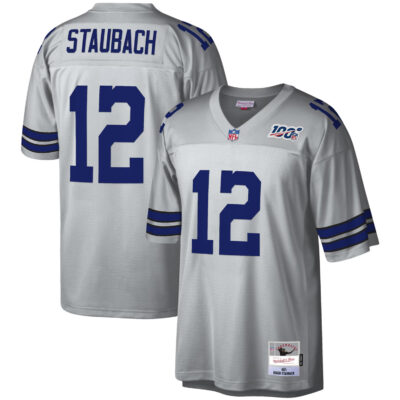Roger Staubach Dallas Cowboys Platinum Legacy Jersey - All Stitched