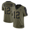 Roger Staubach Dallas Cowboys Olive Salute To Service Limited Jersey - All Stitched
