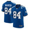 Tyler Warren Indianapolis Colts Royal Blue Indiana Nights Alternate Game Jersey - All Stitched