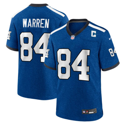 Tyler Warren Indianapolis Colts Royal Blue Indiana Nights Alternate Game Jersey - All Stitched