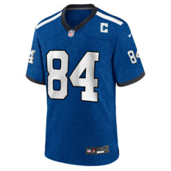 Alternative view of Tyler Warren Indianapolis Colts Royal Blue Indiana Nights Alternate Game Jersey - All Stitched
