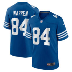 Tyler Warren Indianapolis Colts Royal Blue Alternate Game Jersey - All Stitched