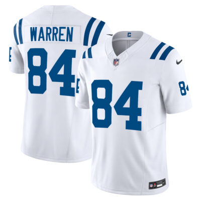 Tyler Warren Indianapolis Colts White Away Vapor F.U.S.E Limited Jersey - All Stitched