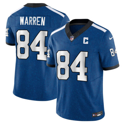 Tyler Warren Indianapolis Colts Royal Blue Indiana Nights Alternate Vapor F.U.S.E Limited Jersey - All Stitched
