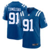 JT Tuimoloau Indianapolis Colts Royal Blue Home Game Jersey - All Stitched