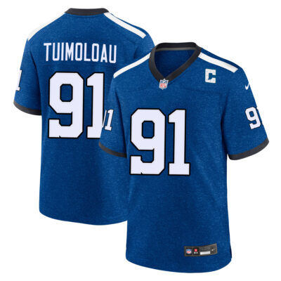 JT Tuimoloau Indianapolis Colts Royal Blue Indiana Nights Alternate Game Jersey - All Stitched