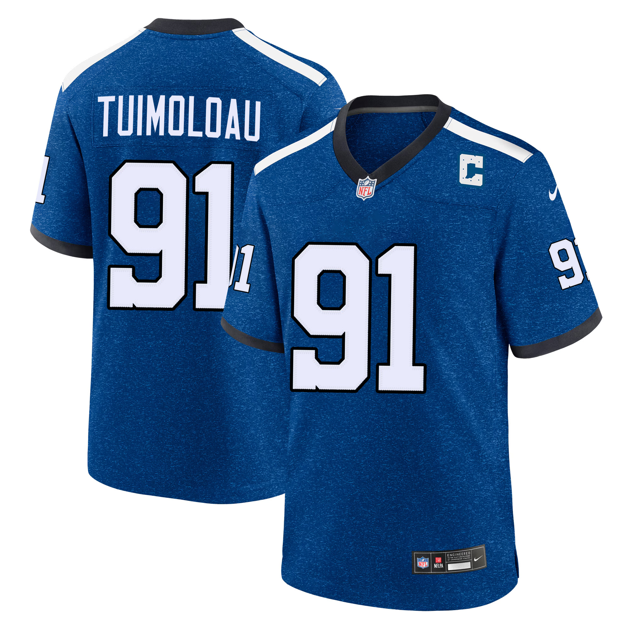 JT Tuimoloau Indianapolis Colts Royal Blue Indiana Nights Alternate Game Jersey - All Stitched