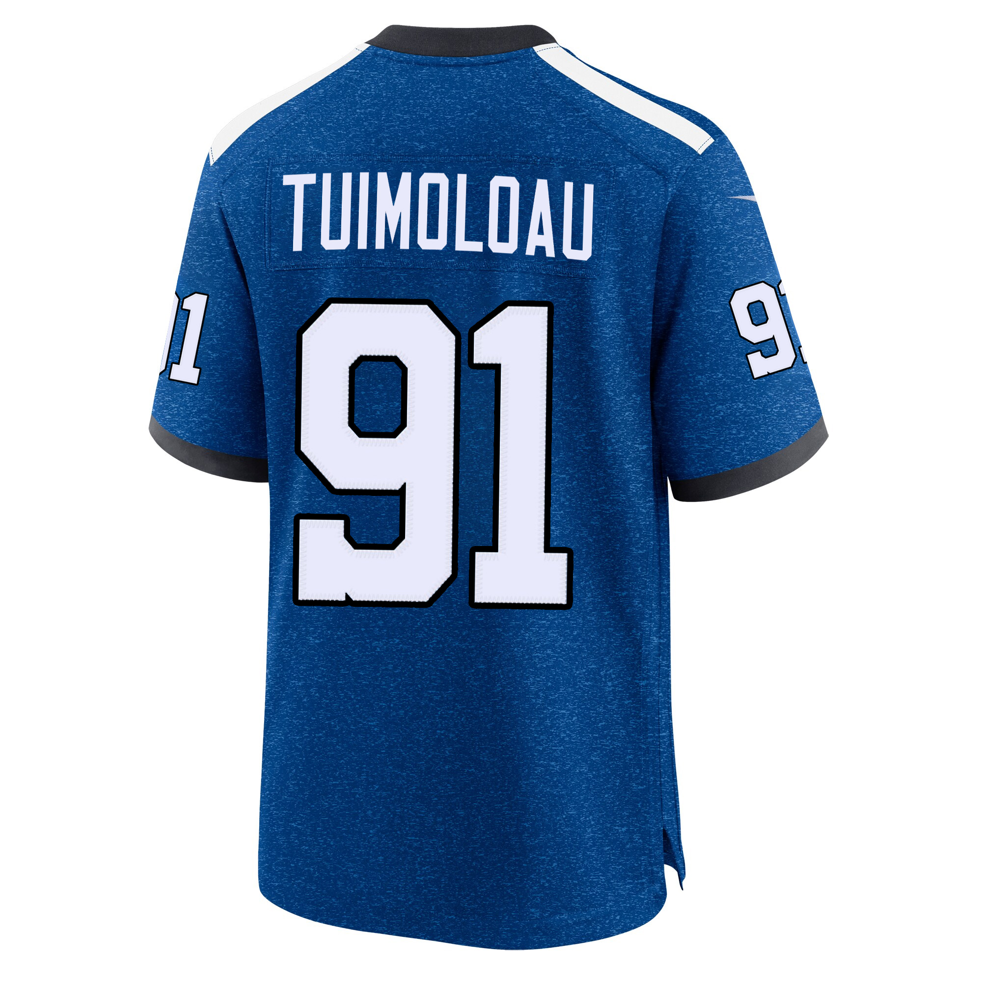 JT Tuimoloau Indianapolis Colts Royal Blue Indiana Nights Alternate Game Jersey - All Stitched - Image 3