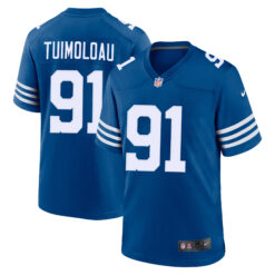 JT Tuimoloau Indianapolis Colts Royal Blue Alternate Game Jersey - All Stitched