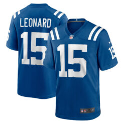 Riley Leonard Indianapolis Colts Royal Blue Home Game Jersey - All Stitched